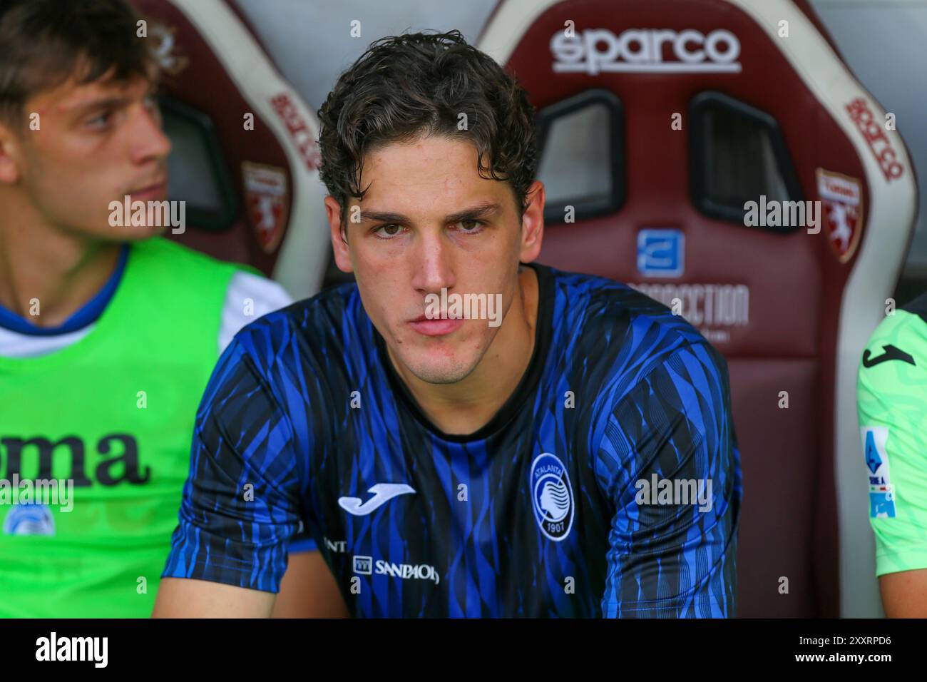 Nicolò Zaniolo dell'Atalanta BC durante la partita di serie A tra Torino FC e Atalanta BC del 25 agosto 2024 allo Stadio Olimpico grande Torino di Torino, Foto Stock