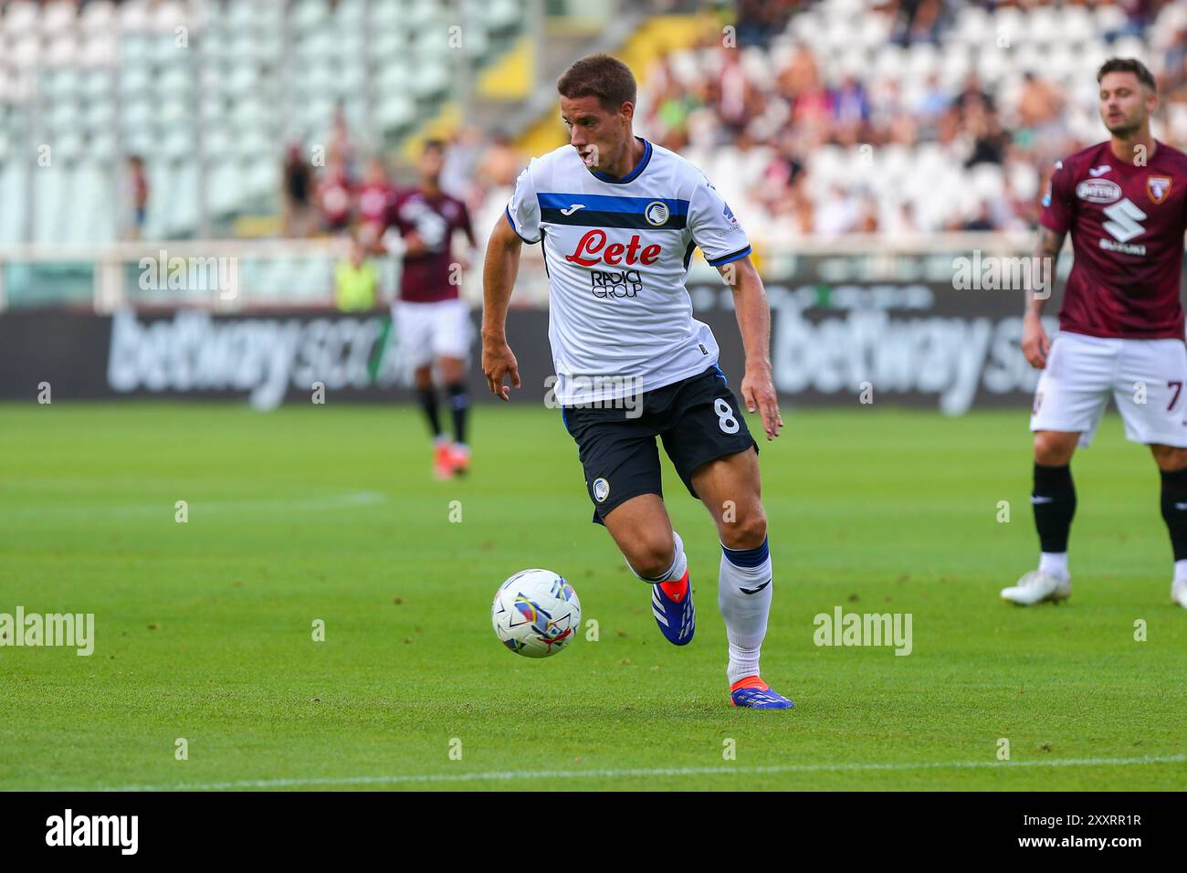 Mario Pasalic dell'Atalanta BC durante la partita di serie A tra Torino FC e Atalanta BC del 25 agosto 2024 allo Stadio Olimpico grande Torino di Torino, Foto Stock