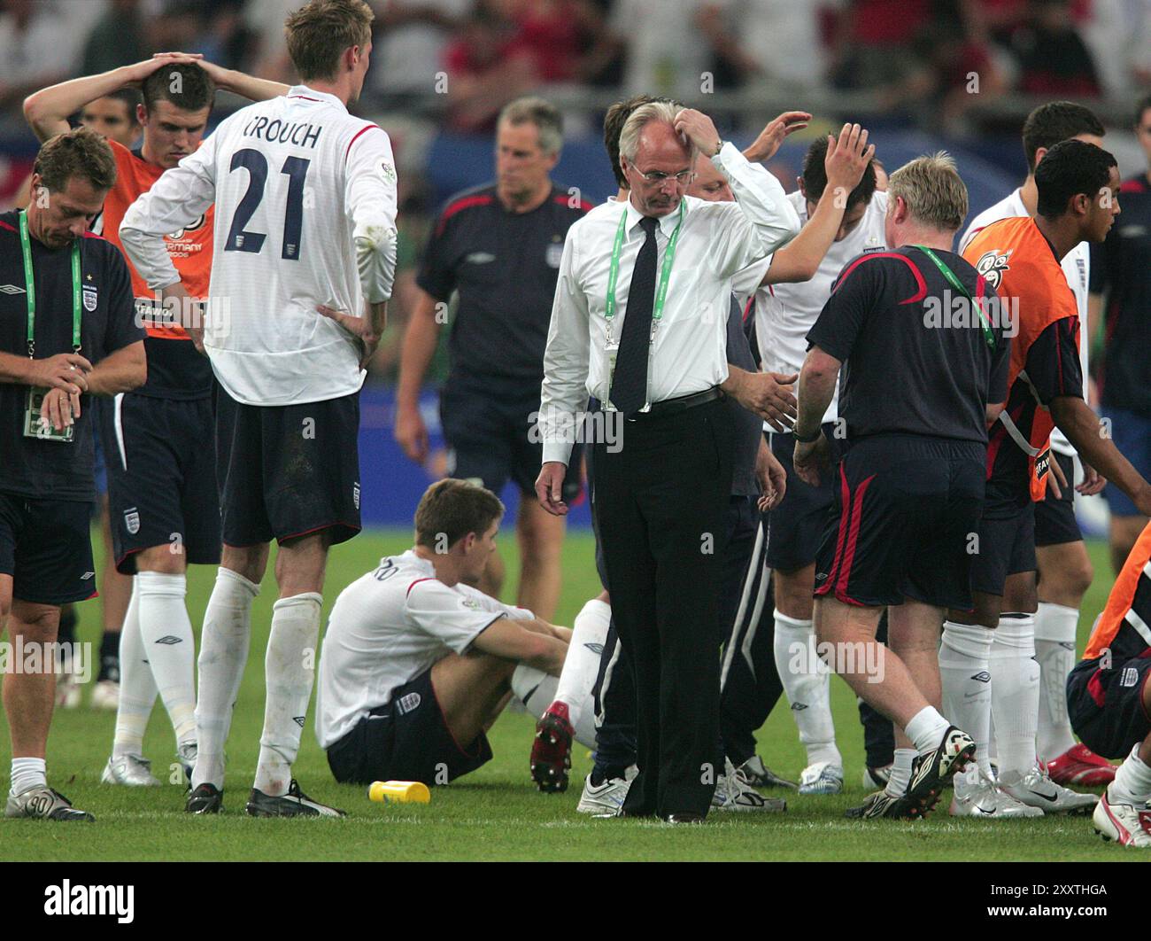 Foto del file del 01-07-2006 di Sven-Goran Eriksson dopo la sconfitta alla Coppa del mondo 2006. L'ex allenatore inglese Sven-Goran Eriksson è morto all'età di 76 anni. Data di pubblicazione: Lunedì 26 agosto 2024. Foto Stock