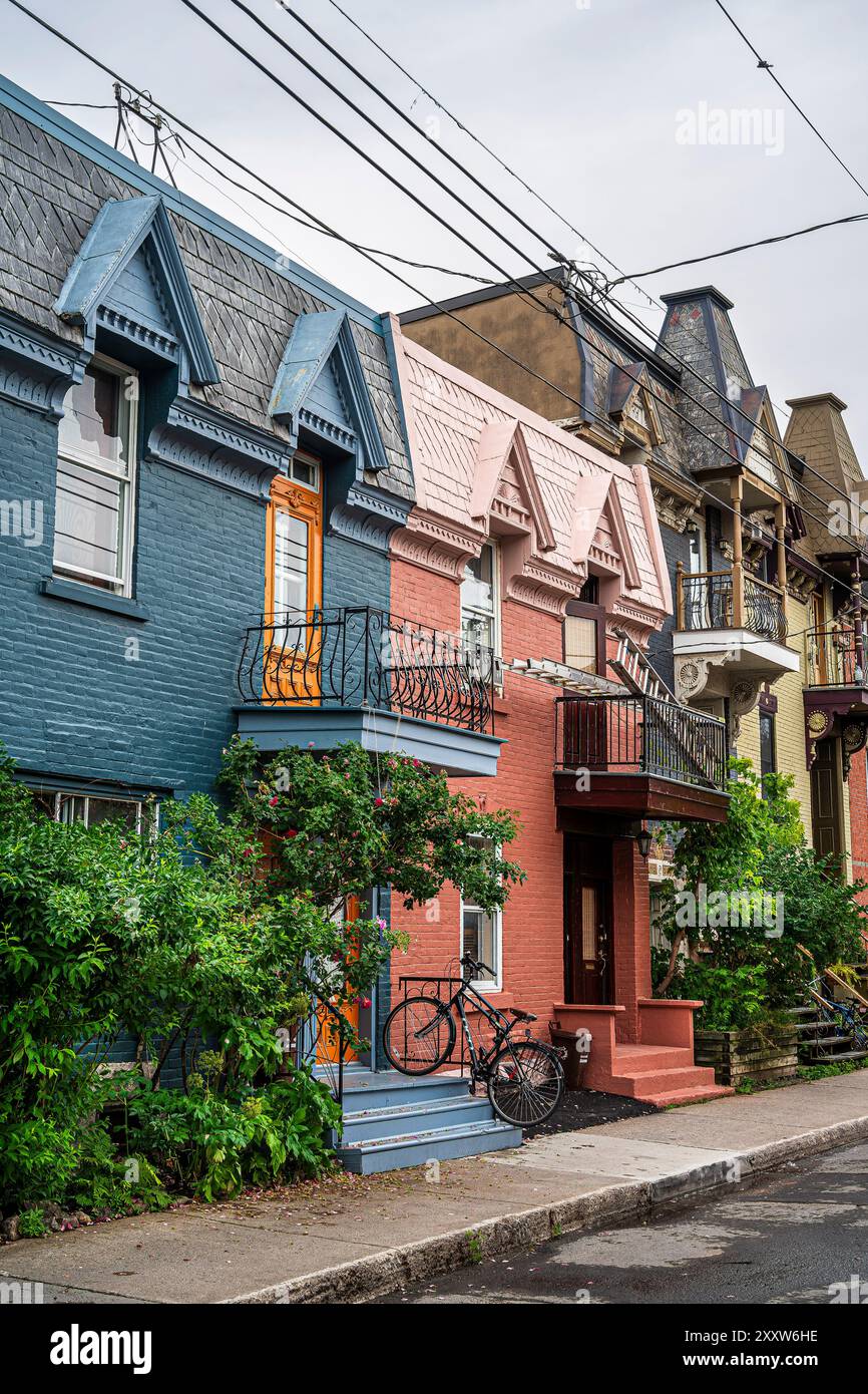 Plateau Mont Royal District, Montreal, Quebec Foto Stock