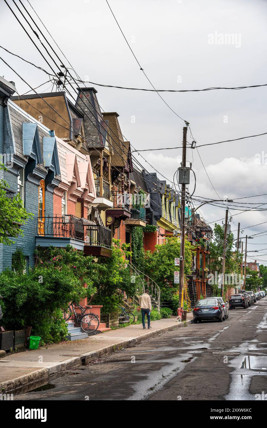 Plateau Mont Royal District, Montreal, Quebec Foto Stock