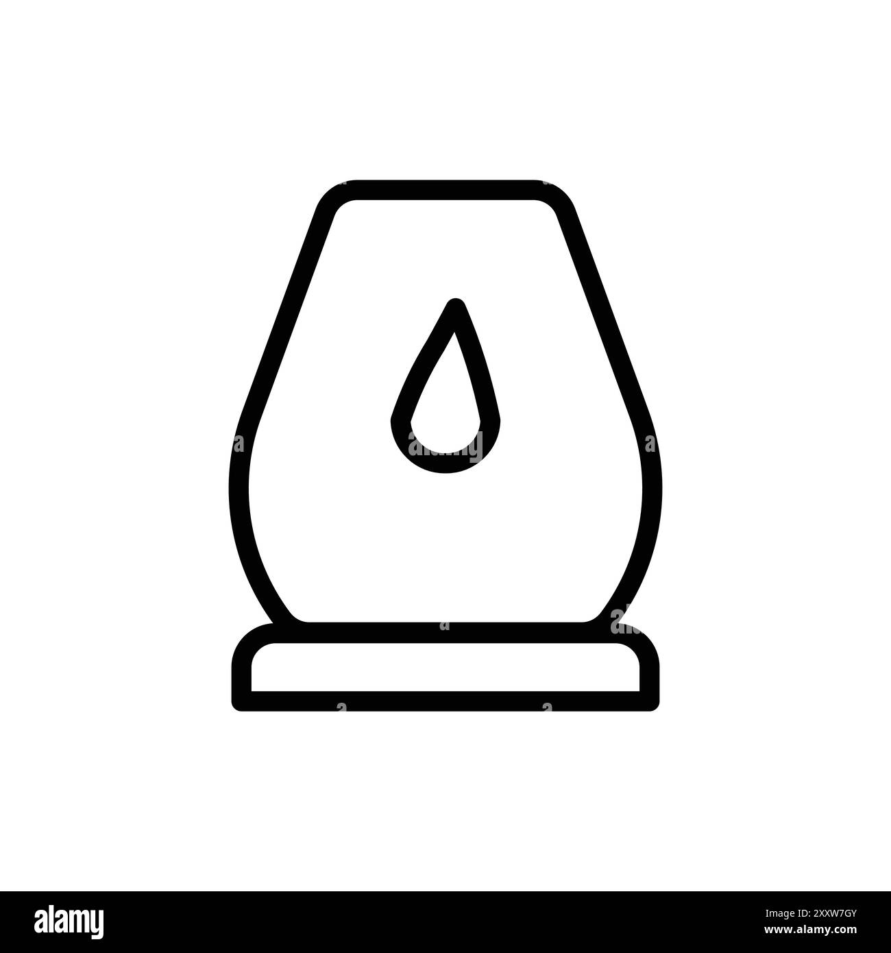 Set di colori a lanterna a olio Icon Flat in bianco e nero con contorno vettoriale Illustrazione Vettoriale