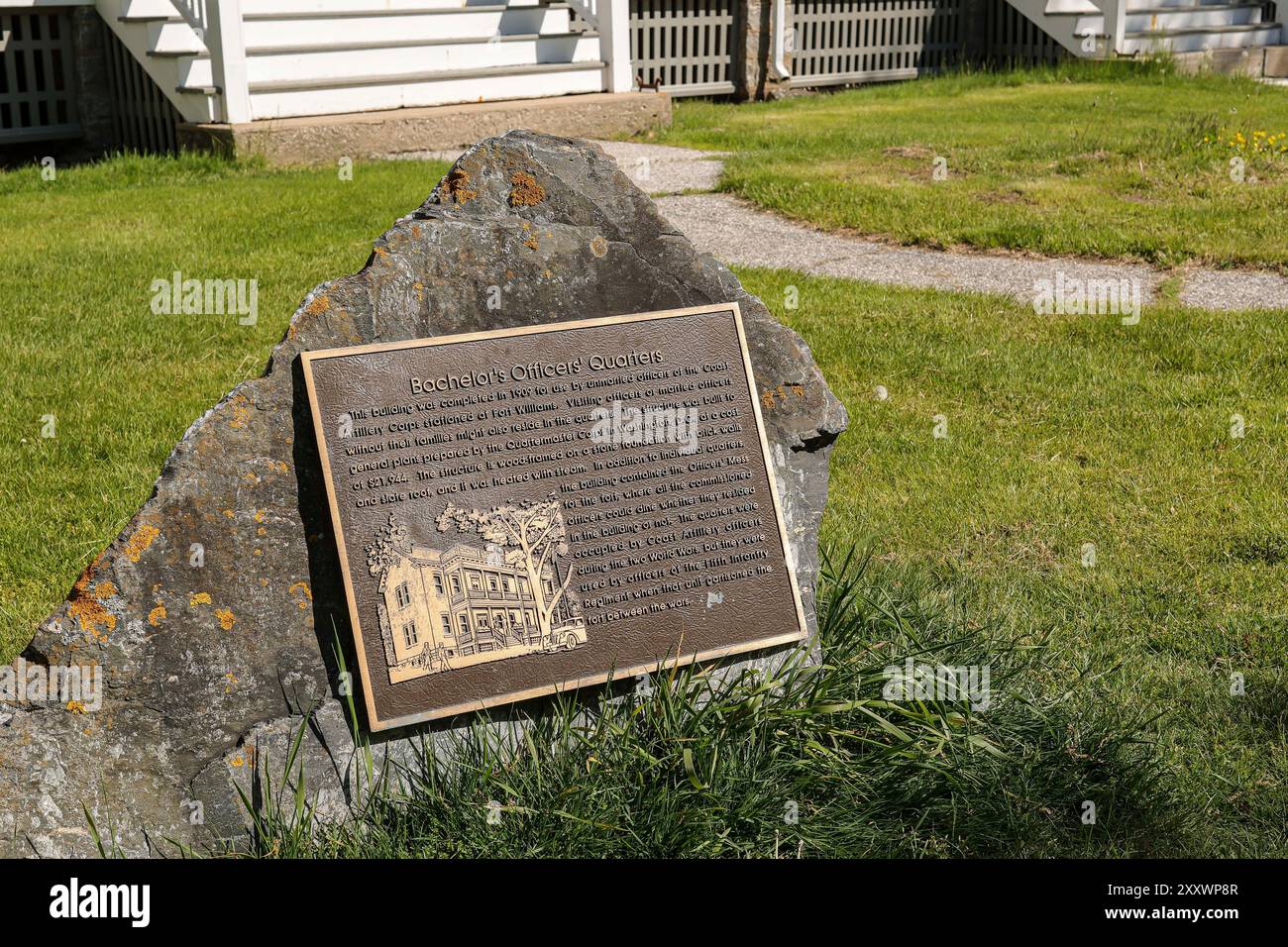 Completato nel 1909 per l'uso da parte di ufficiali non sposati del Coast Artillery Corps. Conteneva una mensa per gli ufficiali insigniti e non Foto Stock
