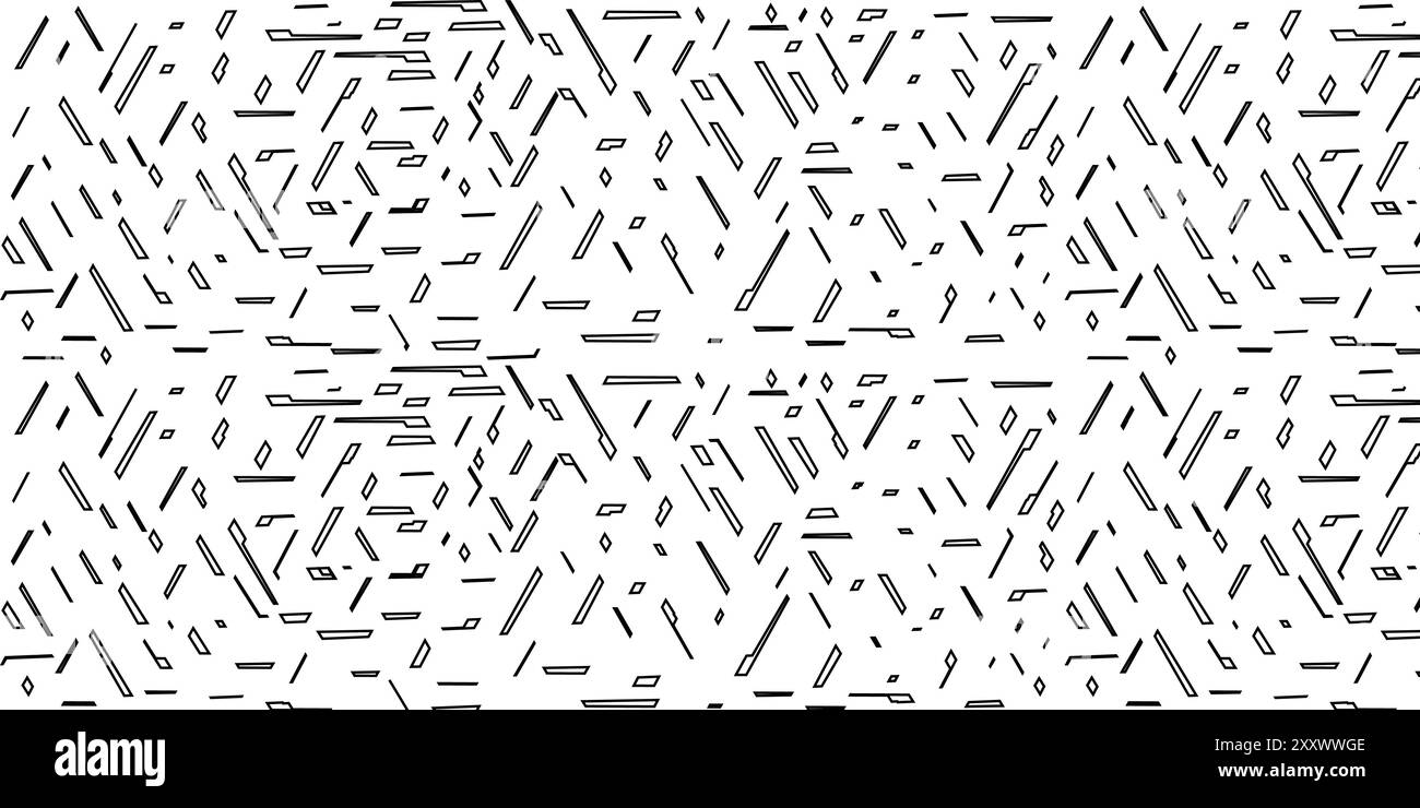 Colorato motivo a ripetizione senza cuciture con uno stile geometrico minimalista astratto. Illustrazione Vettoriale