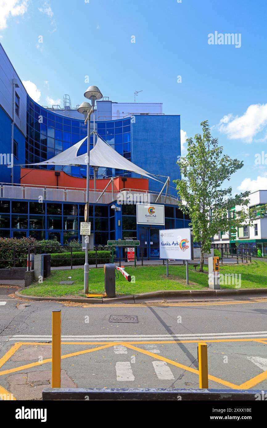 Noah's Ark Chilren's Hospital for Wales presso l'University Hospital for Wales, Heath Park, Cardiff. Ysbyty Plant Cymru. Presa agosto 2024 Foto Stock