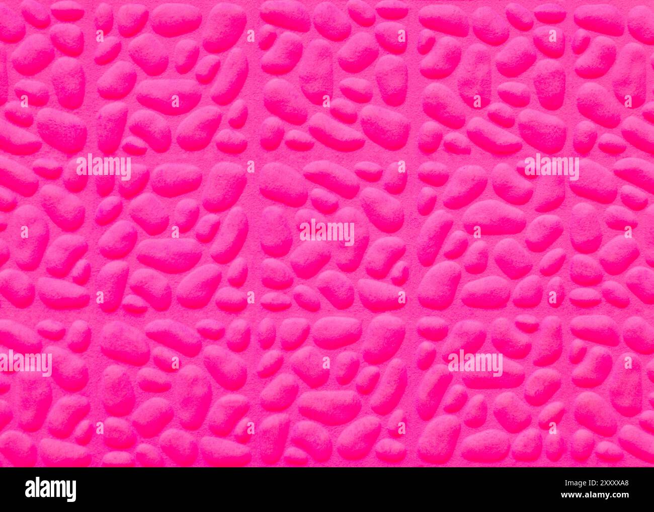 Sfondo rosa testurizzato con forme organiche simili a ciottoli Foto Stock