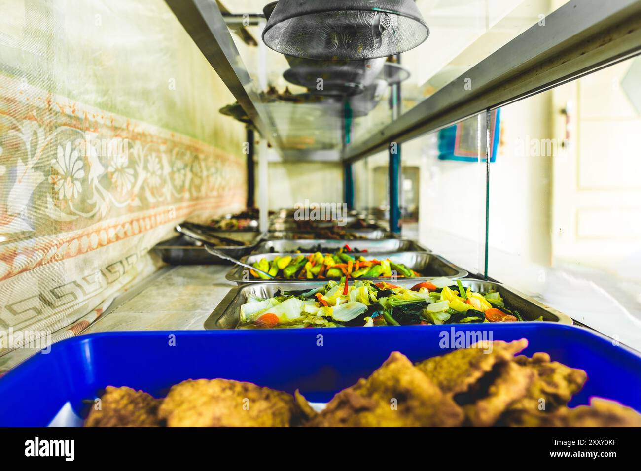 Ristorante con servizio catering a buffet. Cibo a buffet nel ristorante Indonesia Foto Stock