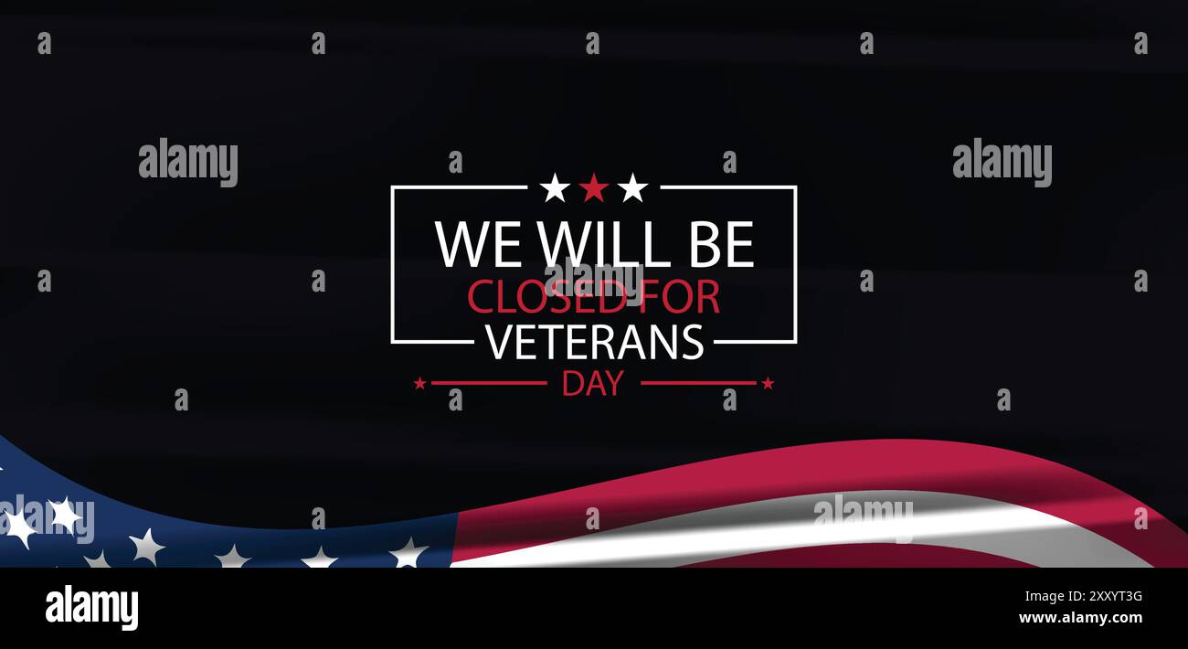 Onorando i veterani della nostra chiusura il giorno del Veterans Day Illustrazione Vettoriale