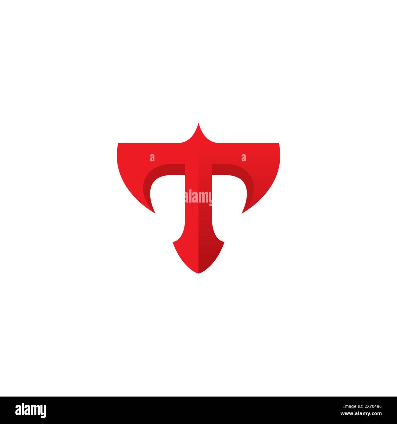 Letter T strong Logo Vector Illustrazione Vettoriale