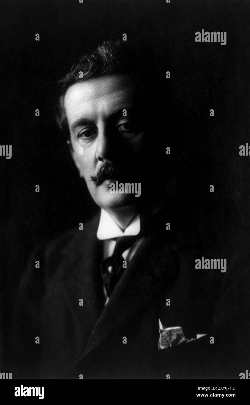 Giacomo Puccini. Intorno al 1907. Foto di F.C. Bango. Foto Stock