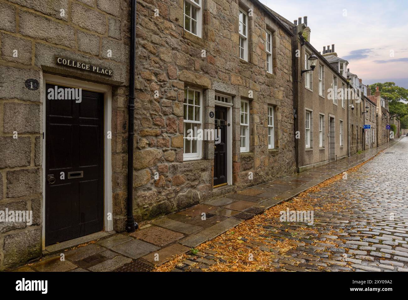 Old Aberdeen, parte di Aberdeen in Scozia, è il campus principale dell'Università di Aberdeen. Foto Stock