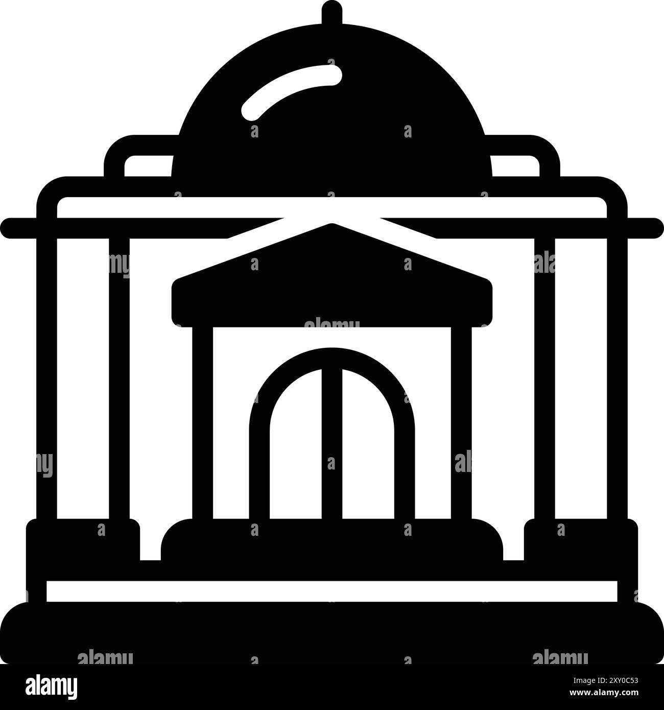 Icona per il governo, edificio Illustrazione Vettoriale