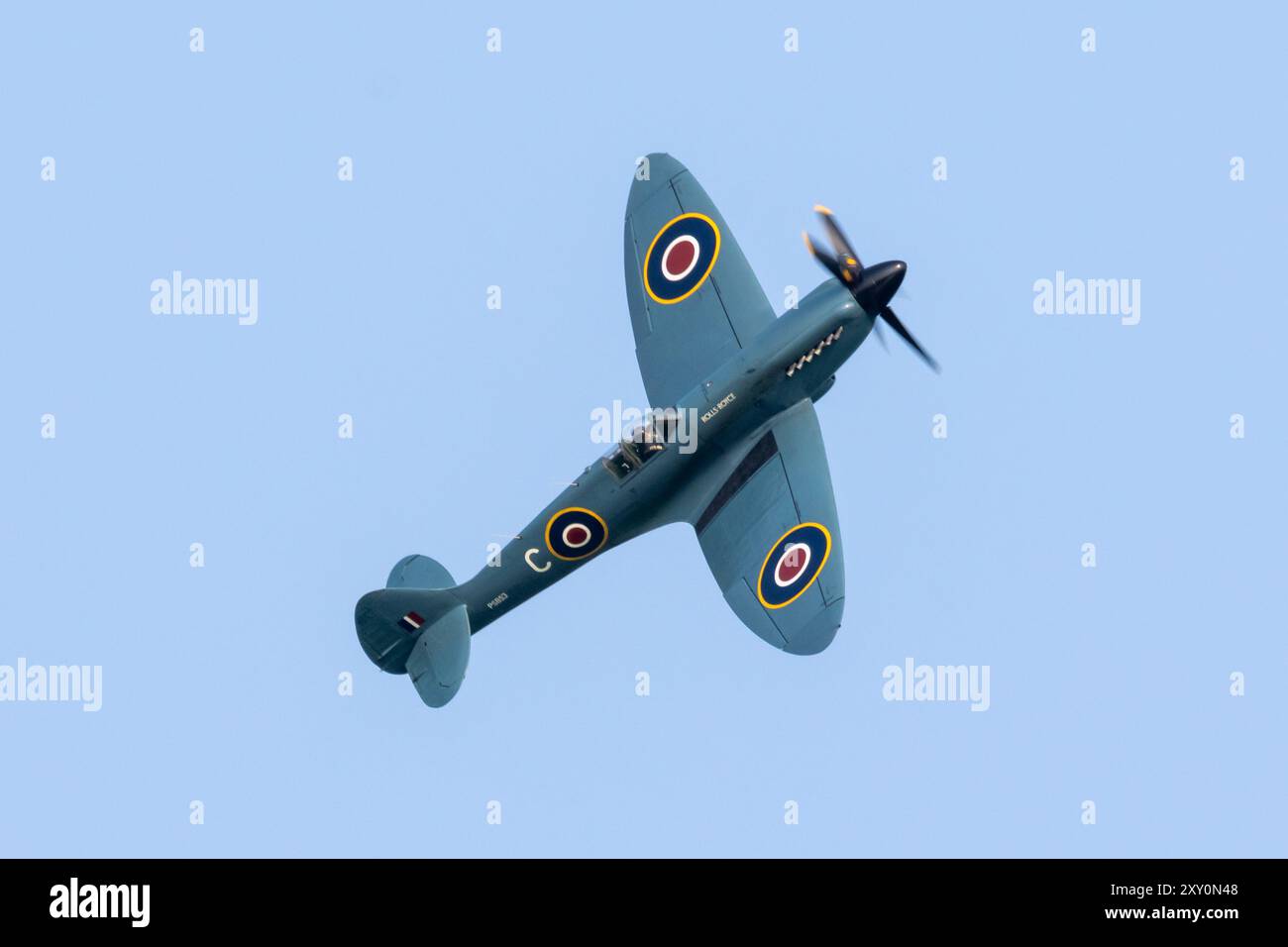 Rolls Royce Supermarine Spitfire PRXIX, aereo da ricognizione fotografico utilizzato dalla RAF durante la seconda guerra mondiale Foto Stock