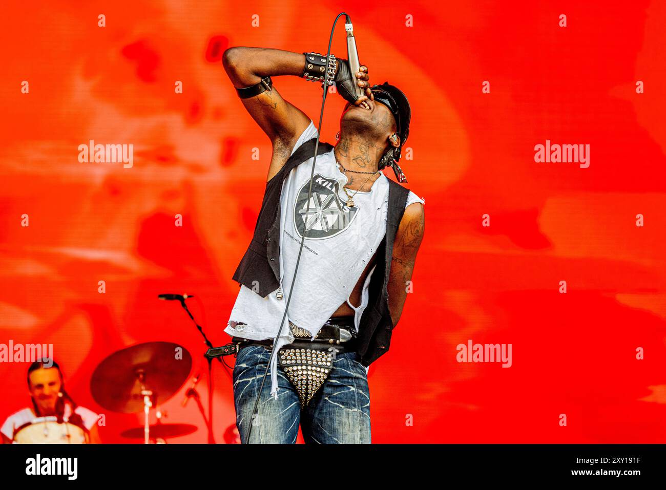 Ungheria 9 agosto 2024 Yves Tumor live allo Sziget Festival di Budapest © Andrea Ripamonti / Alamy Foto Stock