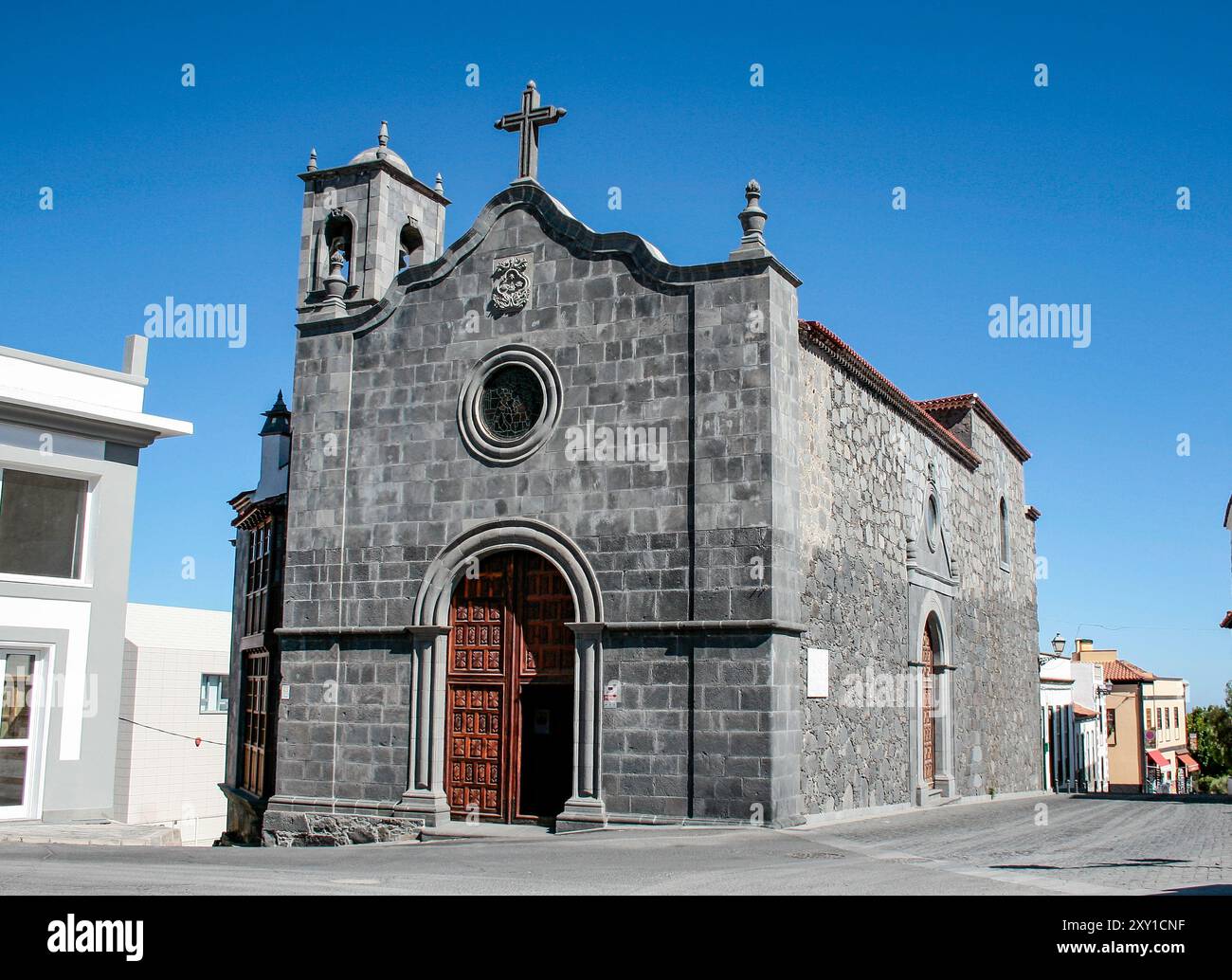 Vilaflor de Chasna, Tenerife, Comunidad Autonoma des Canarias, Spagna. Pedro de San José de Bethencourt, missionario in Guatemala e primo nativo Foto Stock