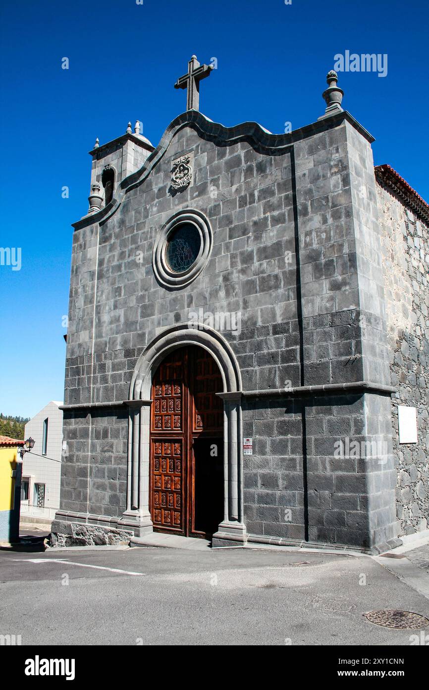 Vilaflor de Chasna, Tenerife, Comunidad Autonoma des Canarias, Spagna. Pedro de San José de Bethencourt, missionario in Guatemala e primo nativo Foto Stock