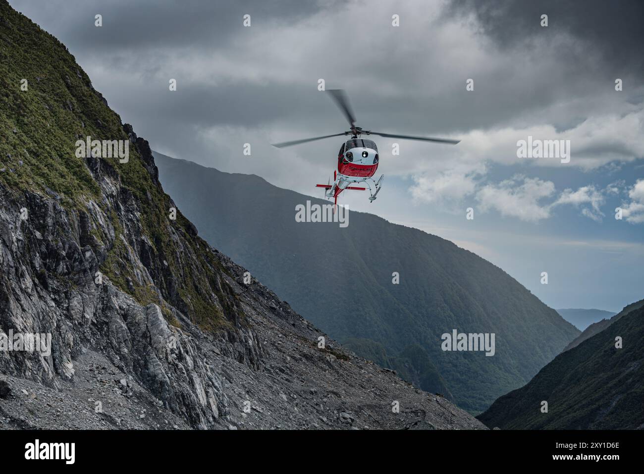 Glacier elicotteri azienda - Fox Glacier - Nuova Zelanda Foto Stock