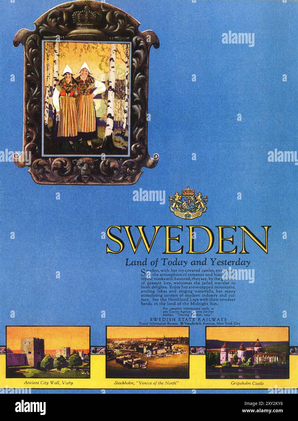 1924 ferrovie statali svedesi ad Foto Stock