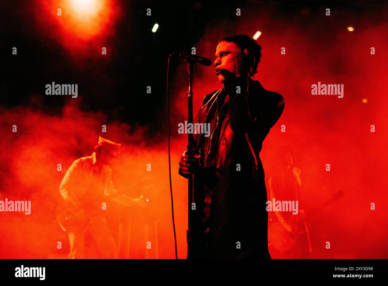 Milano, Italia, 27 agosto 2024. Il cantante e produttore Yves Tumor si esibisce dal vivo al Castello Sforzesco di Milano. Crediti: Maria Laura Arturi/Alamy Live News Foto Stock