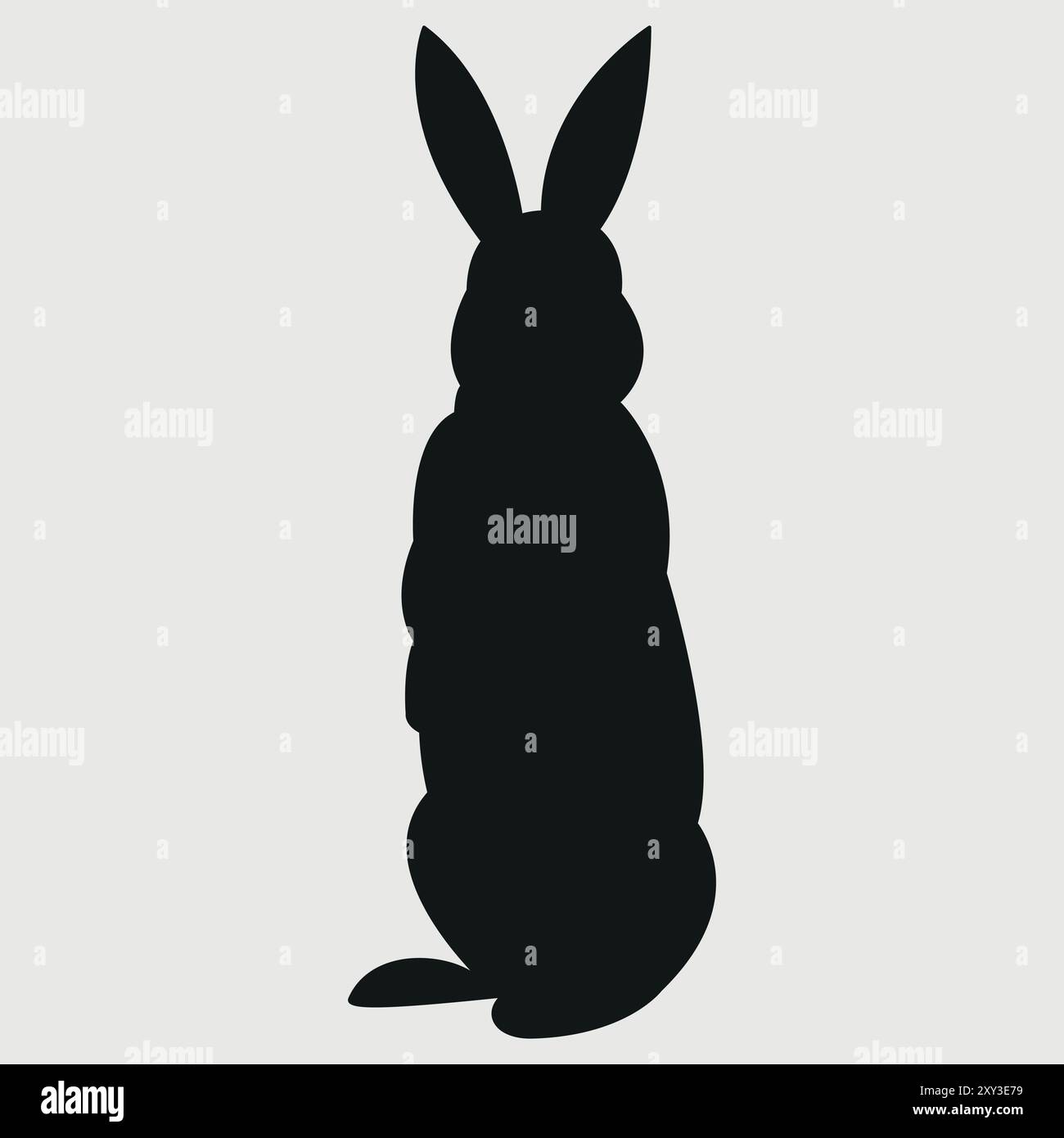 animale carino del coniglio, vettore del coniglio, illustrazione del coniglio, illustrazione del vettore, coniglio, animale carino, silhouette, silhouette di coniglio. Illustrazione Vettoriale