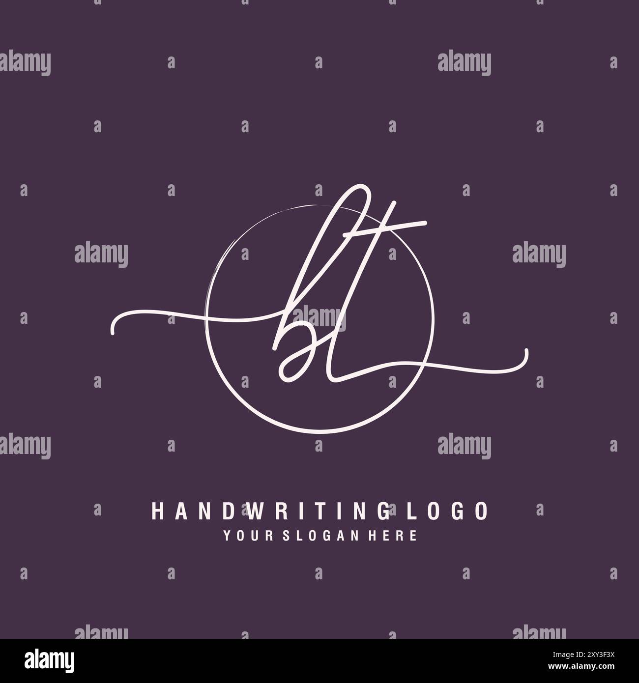 Logo BT Letter minimal moderno Illustrazione Vettoriale