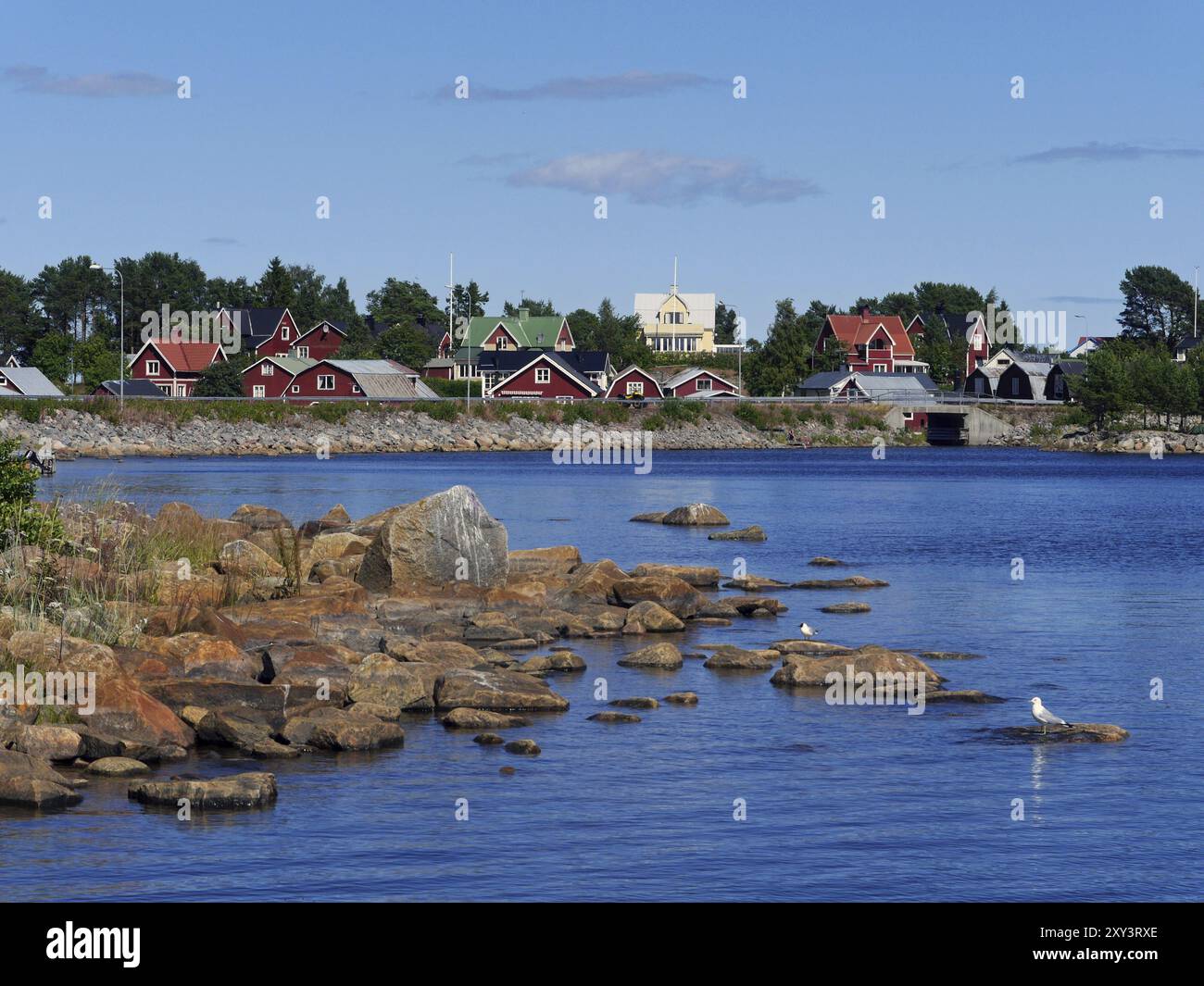 Roennskaer fa parte di Stocka, Stocka si trova nel comune di Nordanstig, contea di Gaevleborg, Svezia, Europa Foto Stock