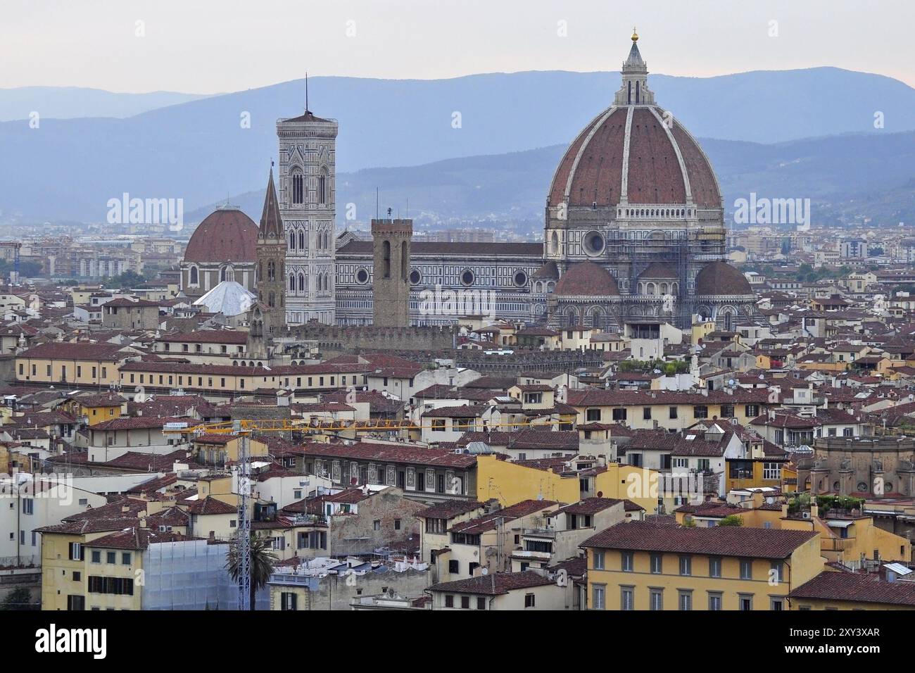 La Basilica di Santa Maria del Fiore è la chiesa cattedrale di Firenze, Italia, Europa Foto Stock