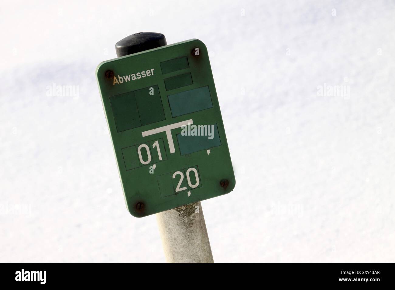 Acque reflue (Sign) Foto Stock