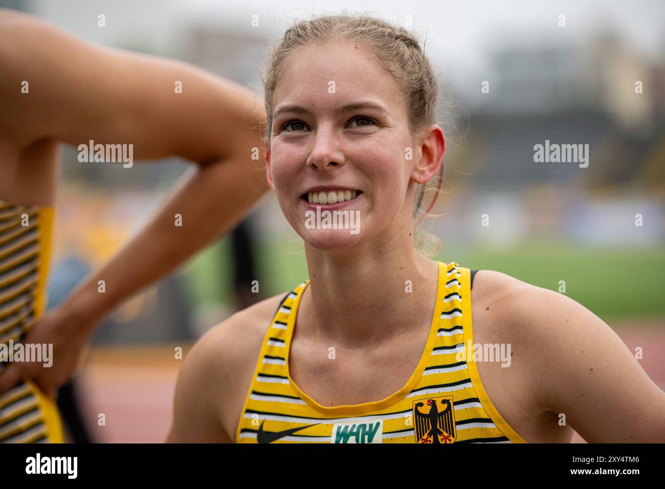 Jana Marie BECKER (Koenigsteiner LV), GERMANIA PER, Leichtathletik, Atletica leggera, U20 World Athletics Championships Lima 24, U20 Leichtathletik Weltmeisterschaften, 27.08.2024, foto: Eibner-Pressefoto/Jan Papenfuss Foto Stock