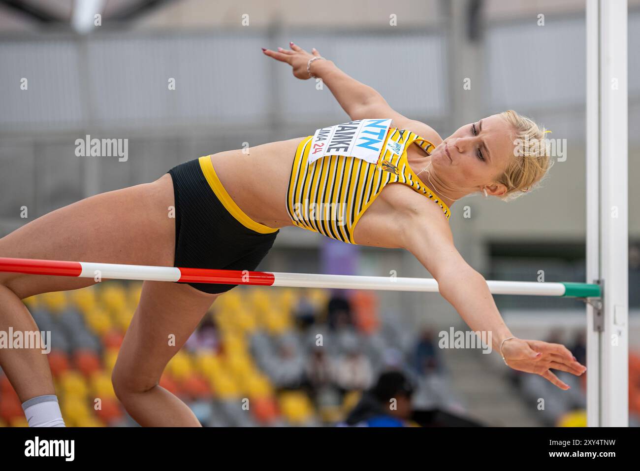 Hilke THAMKE (SC Neubrandenburg), GERMANIA, Heptathlon PER, Leichtathletik, Athletics, U20 World Athletics Championships Lima 24, U20 Leichtathletik Weltmeisterschaften, 27.08.2024, foto: Eibner-Pressefoto/Jan Papenfuss Foto Stock