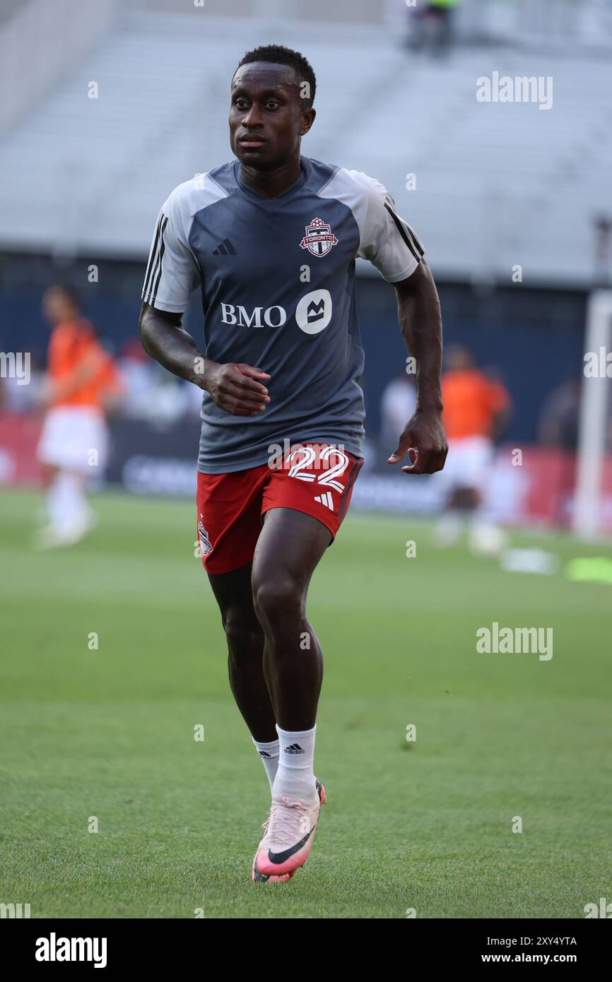 Toronto, Canada. 27 agosto 2024. Toronto, Ontario, Canada, 27 agosto 2024, semifinale del campionato canadese tra Toronto FC e Forge FC al BMO Field. (Foto di Indrawan Kumala/Sipa USA) credito: SIPA USA/Alamy Live News Foto Stock