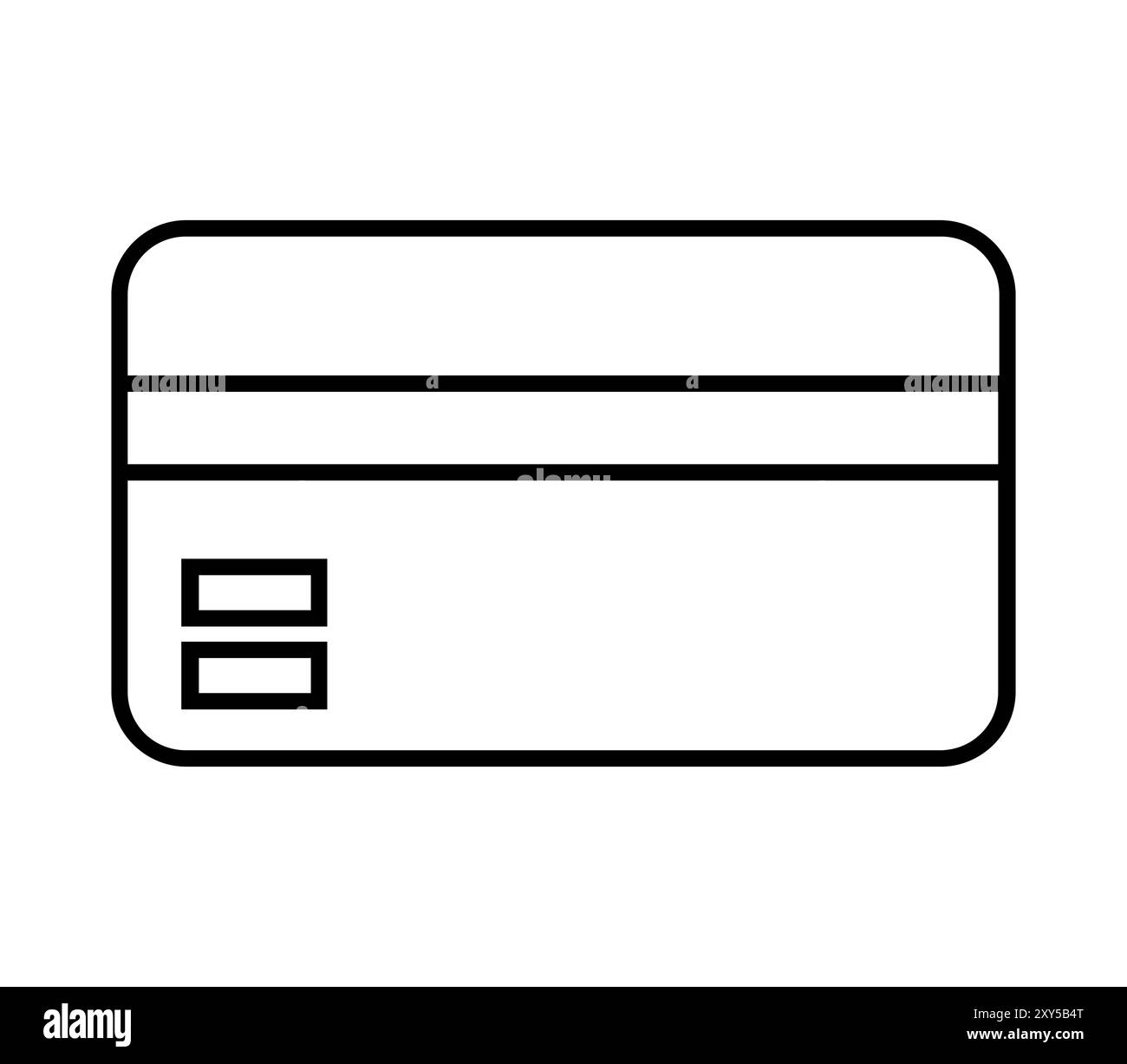 Icona del portafoglio illustrata in formato vettoriale su sfondo bianco Foto Stock