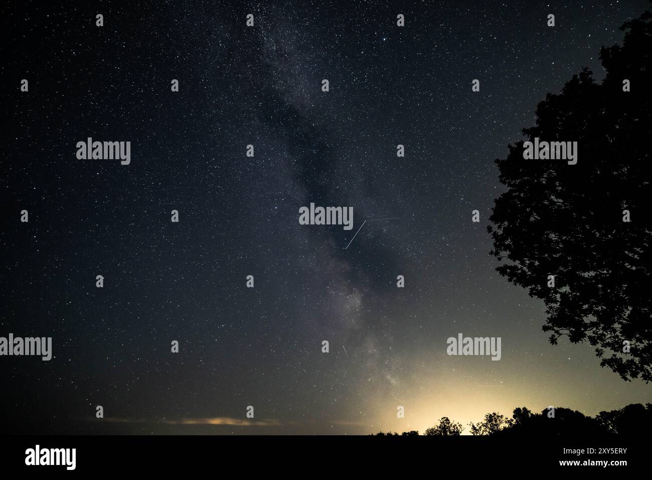 Milkyway in Danimarca è stata presa con Sony A7C Foto Stock