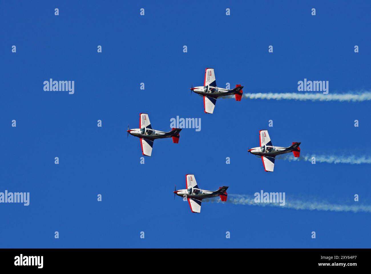 Spettacolo aereo sulle Dolomiti Foto Stock