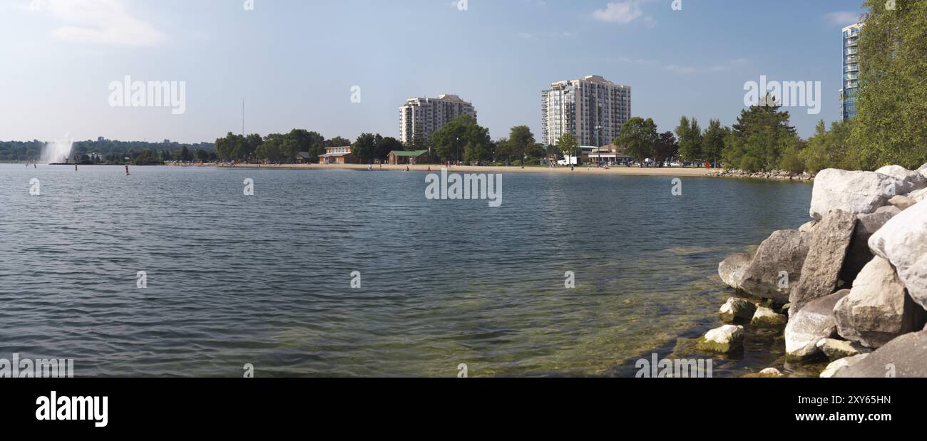 Vista panoramica di Centennial Beach sul lago Simcoe, Barrie, Ontario, Canada 2010 Foto Stock