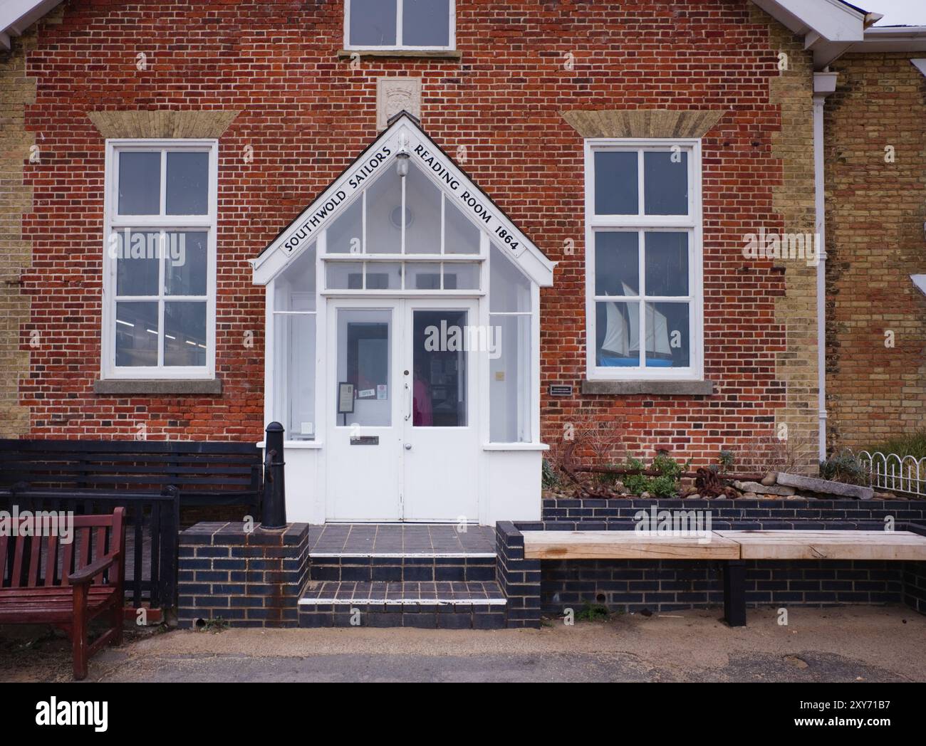 Esterno della sala lettura Southwold Sailors' Foto Stock