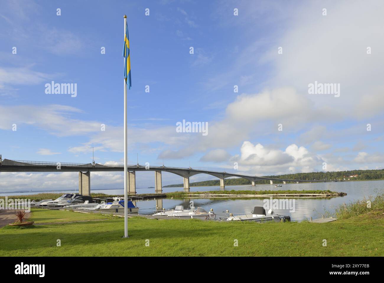 Torsoe è l'isola più grande del lago Vaenern. Torsoe è il nome dell'isola più grande del lago svedese Vaenern Foto Stock
