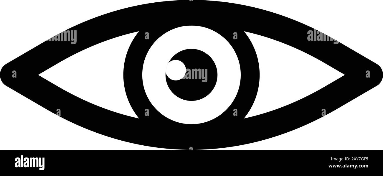 Icona per la cura degli occhi, icona per gli occhi, vettore per gli occhi, Logo per la cura degli occhi Illustrazione Vettoriale