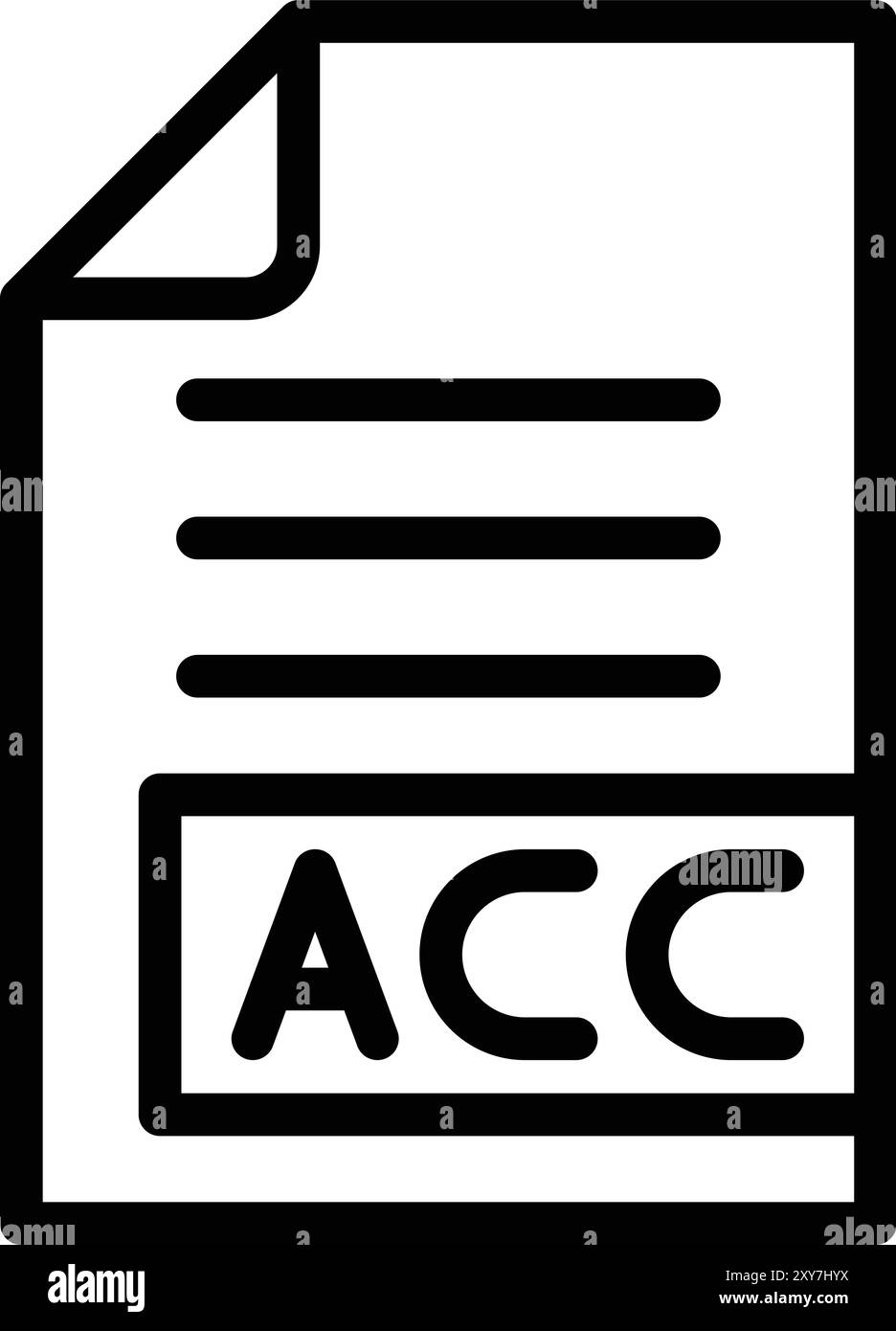 Illustrazione di progettazione dell'icona del vettore AAC Illustrazione Vettoriale