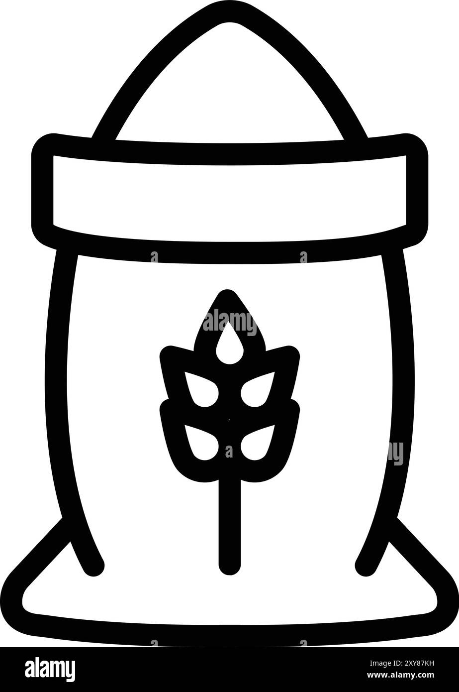 Illustrazione del disegno dell'icona del vettore della farina Illustrazione Vettoriale