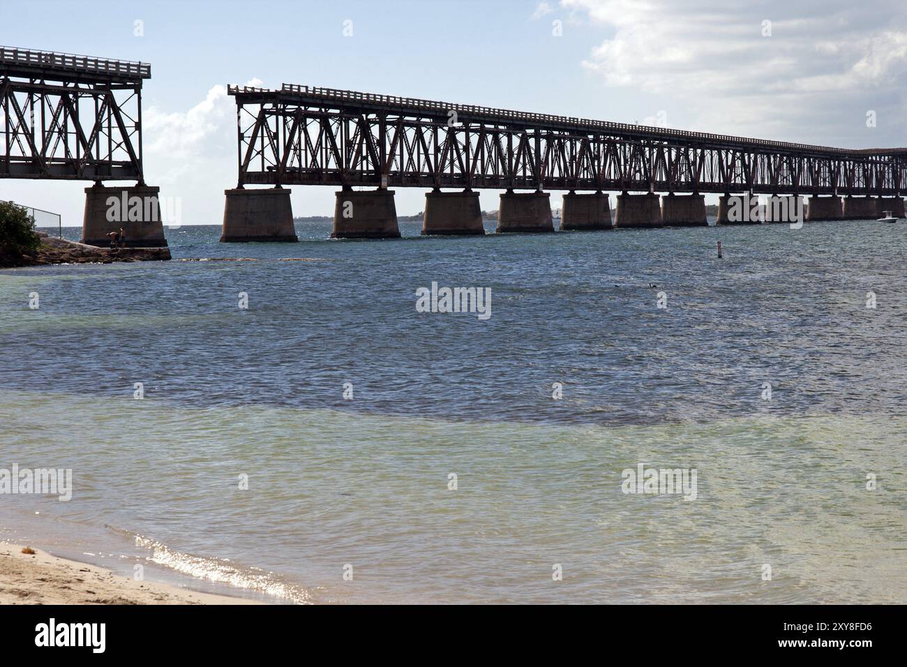 Bahia Honda Bridge @ Bahia Honda Key, Florida, Stati Uniti, Nord America Foto Stock