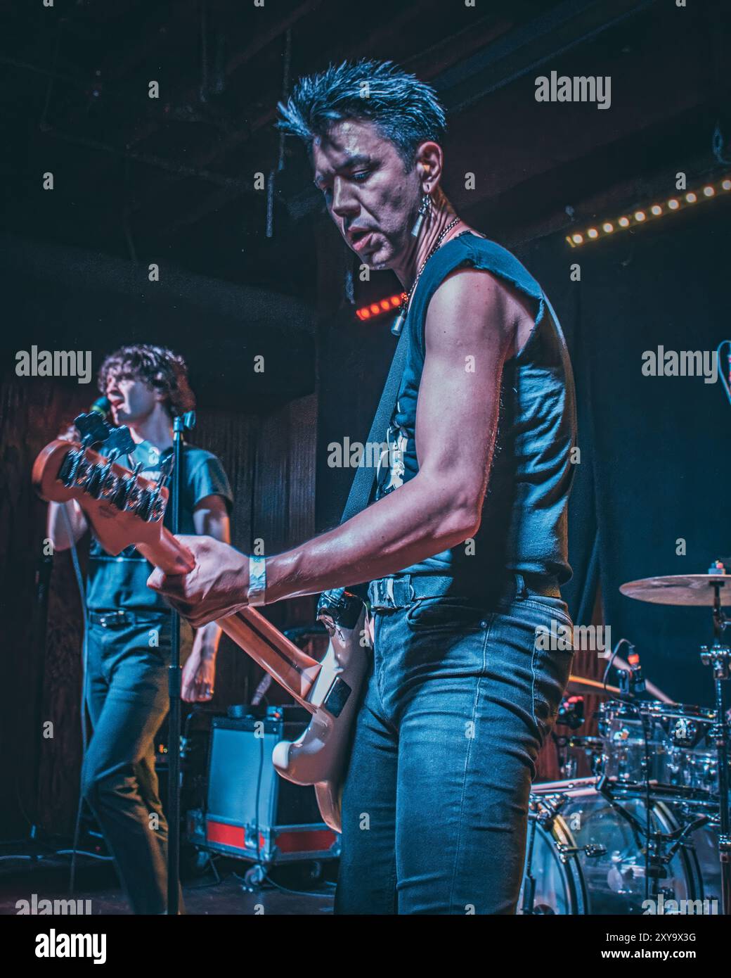 Il gruppo punk-rock britannico Bad Nerves ha fatto da headliner con il cantante Bobby Nerves al Richmond Music Hall il 7 maggio 2024 - Richmond va, USA Foto Stock