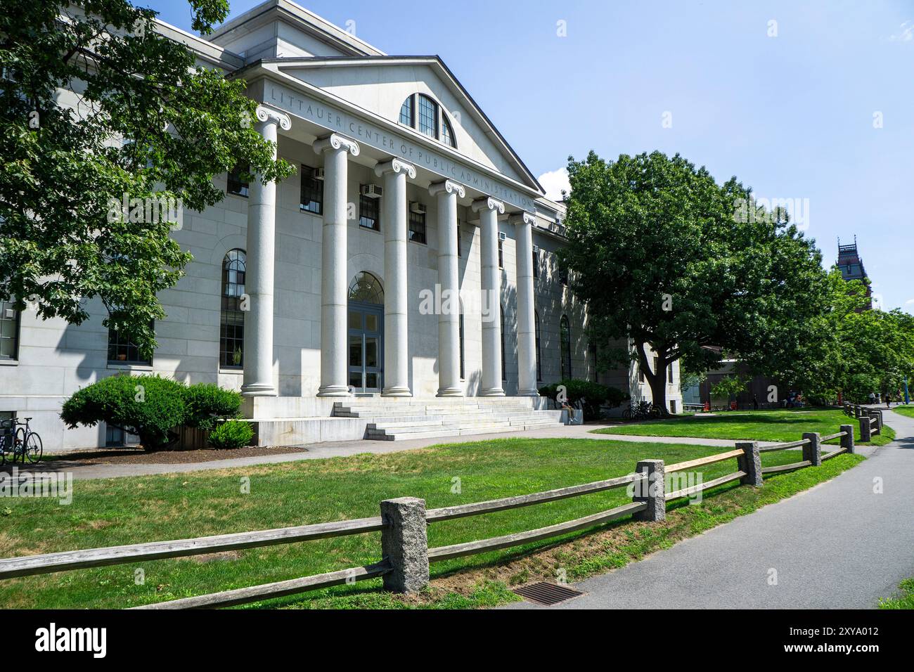 Littauer Center, Graduate School of Public Administration, edificio esterno, Harvard University, Cambridge, Massachusetts, STATI UNITI Foto Stock