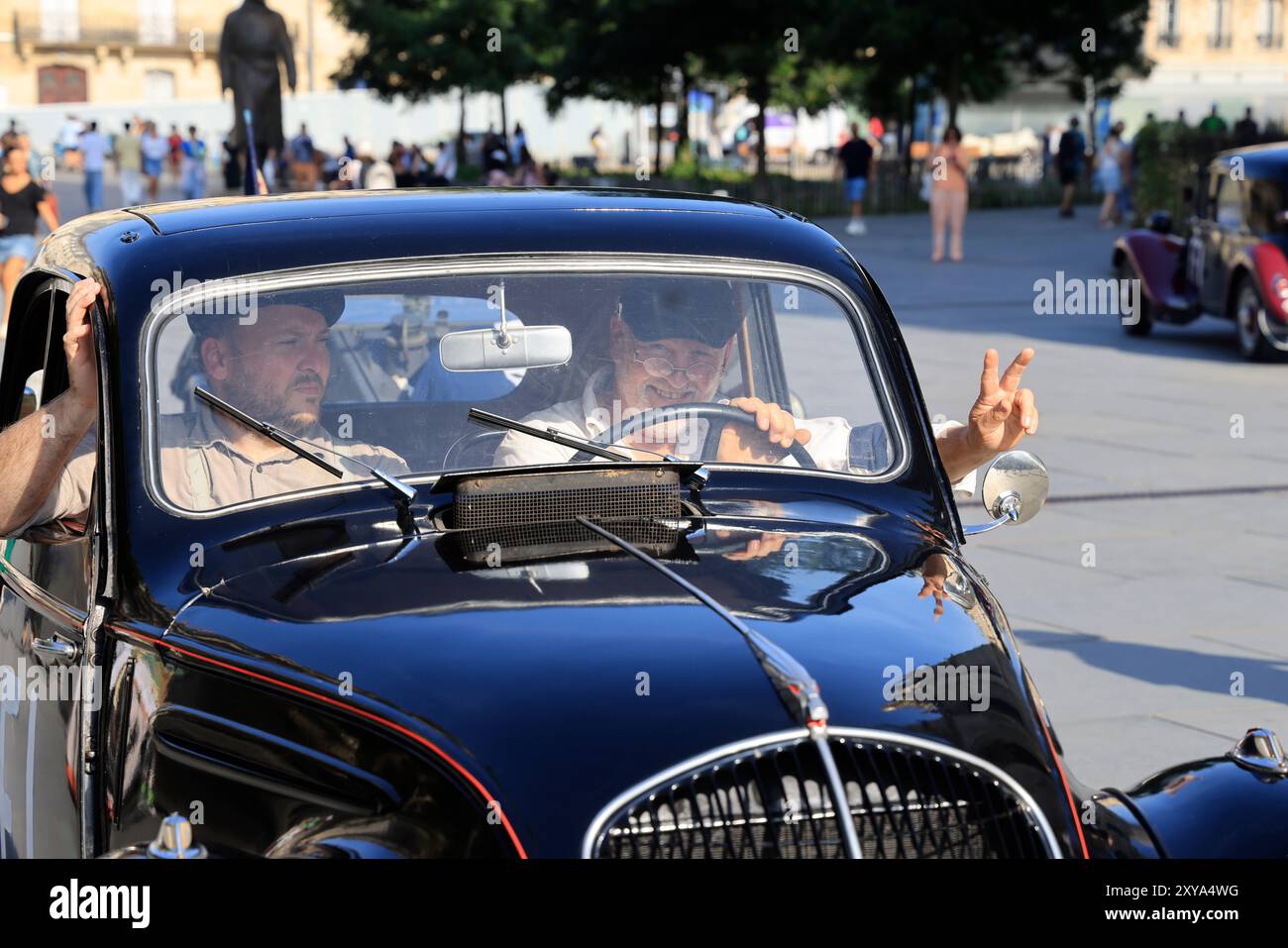 Bordeaux, Francia. 28 agosto 2024. Seconda guerra mondiale e occupazione nazista: Commemorazione del 80° anniversario della liberazione di Bordeaux da parte della resistenza Foto Stock