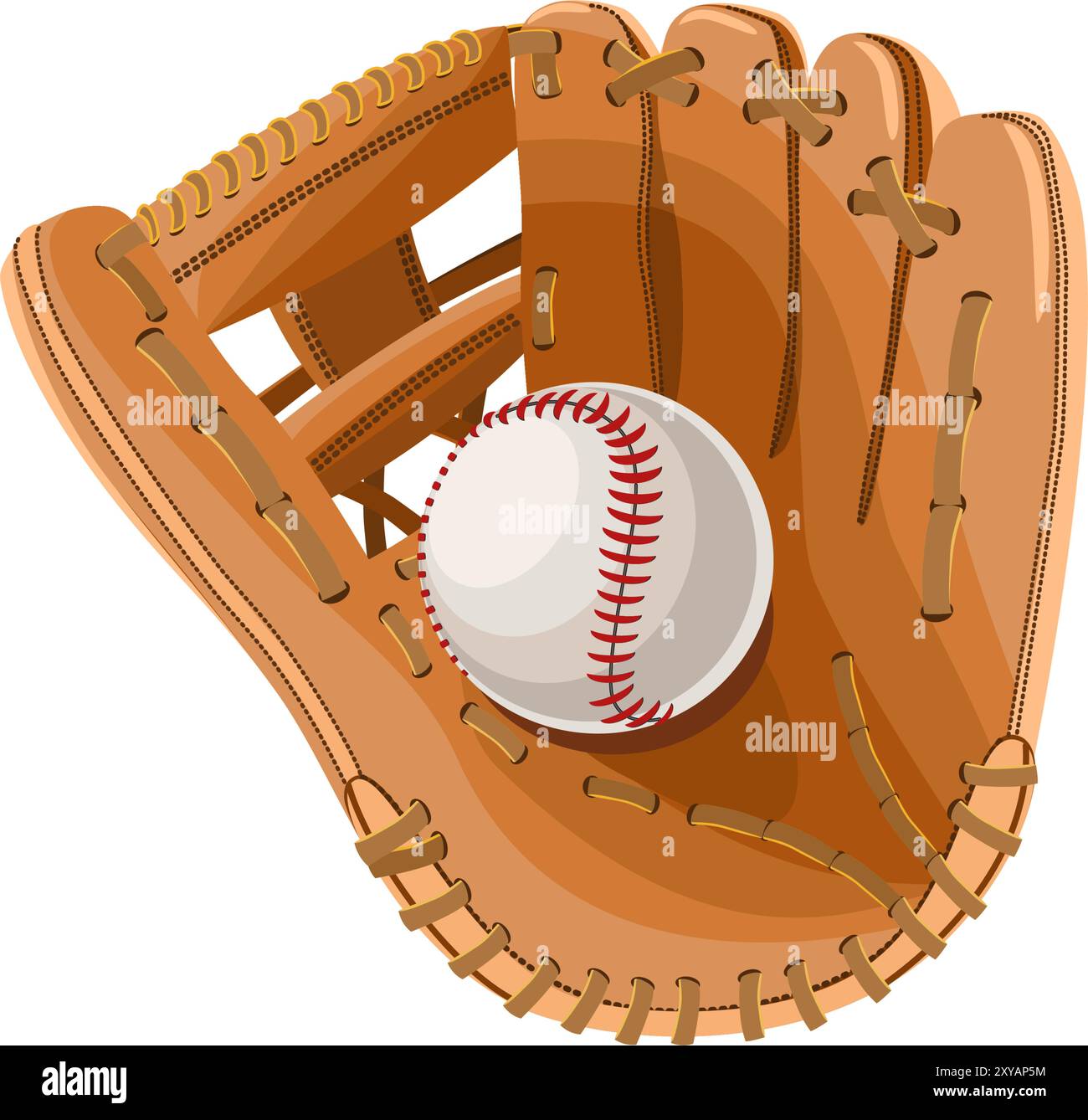 Palla da baseball in figura vettoriale Illustrazione Vettoriale