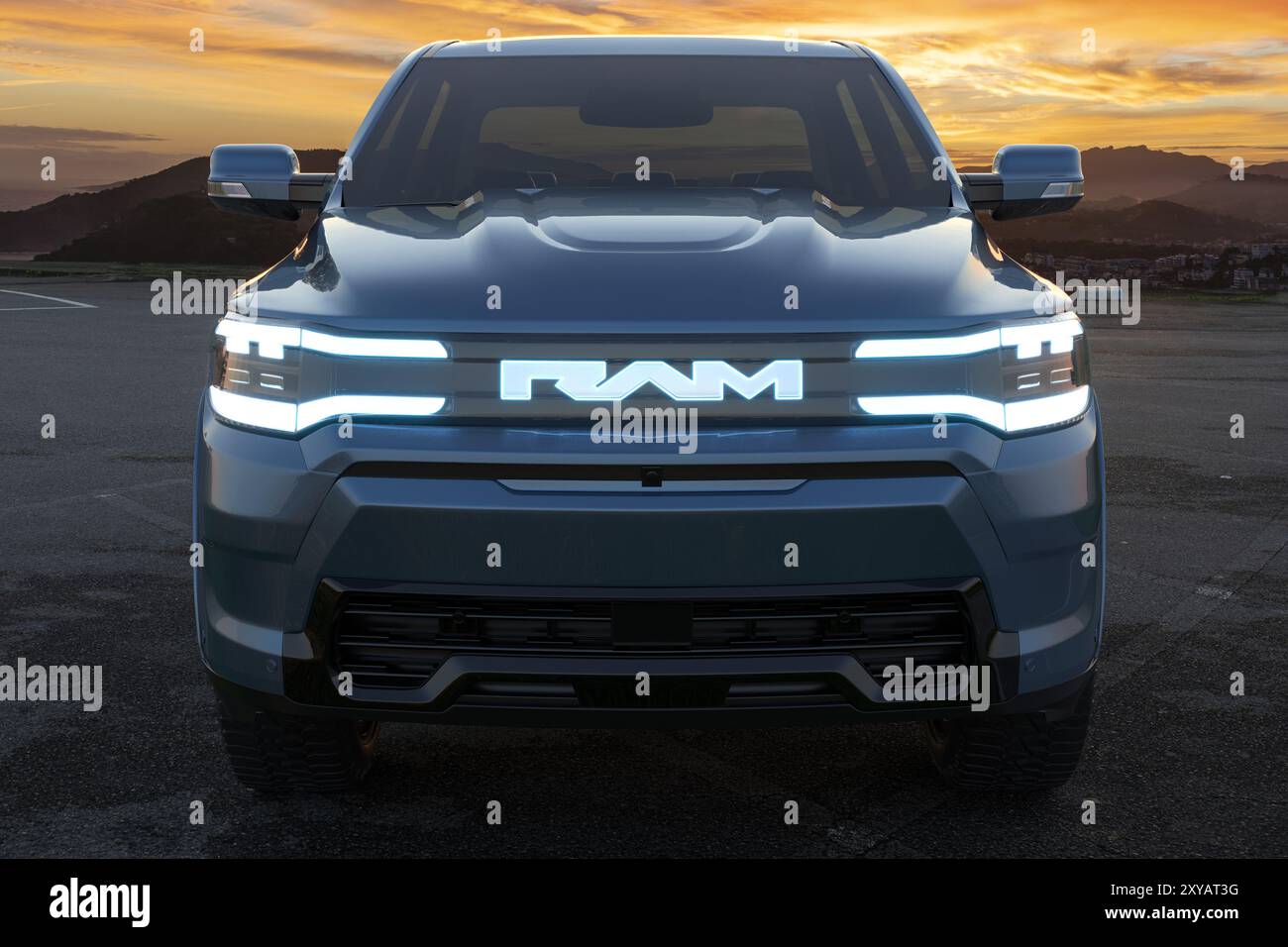 RAM 1500 Rev: Raccoglitore con capacità e autonomia della batteria da record Foto Stock