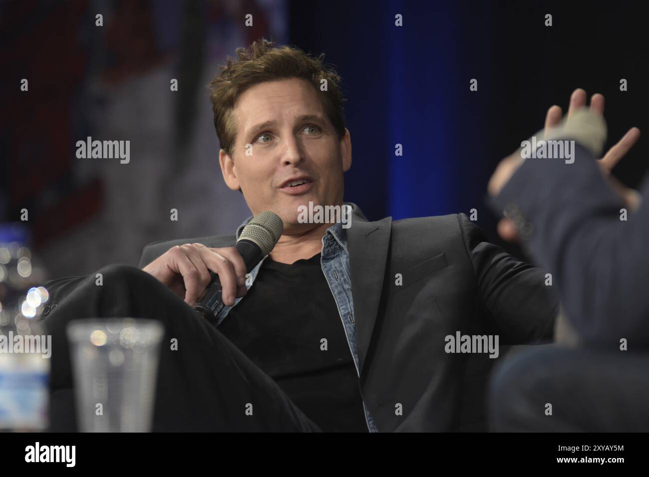 Dortmund, Germania, 9 dicembre 2017: L'attore AMERICANO Peter Facinelli (Twilight Saga, Supergirl, American Odyssey, Glee) al German Comic con Dortmund. Più t Foto Stock