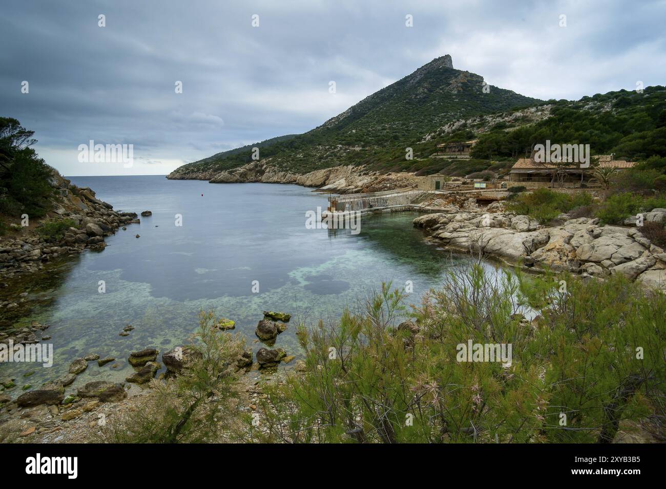 Cala Llado. Parque Natural de sa Dragonera. Andratx.Mallorca.Illes Balears. Espana Foto Stock