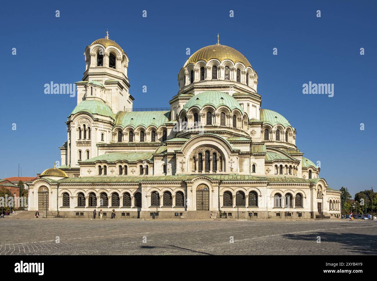 Cattedrale di Sant'Alessandro Nevskij, Sofia, Bulgaria, Europa Foto Stock