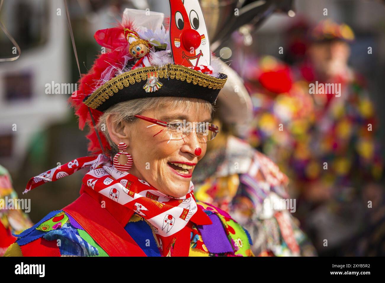 COLONIA, GERMANIA, 04 marzo: Partecipanti alla sfilata di Carnevale del 4 marzo 2014 a Colonia, Germania, Europa Foto Stock